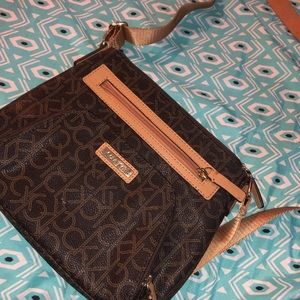 over-the-shoulder CALVIN KLEIN purse!